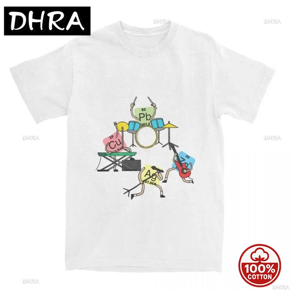 Heavy Metals Rock Chemistry Tshirt Unisex Unisex Oneck Oversized Streetwear Vintage Harajuku Unisex 100cotton Loose Soft Tshirt