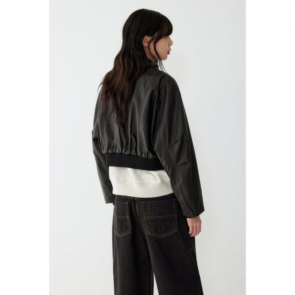 STUDIO TOMBOY Short Synthetic Leather Jumper  9105361102ar 