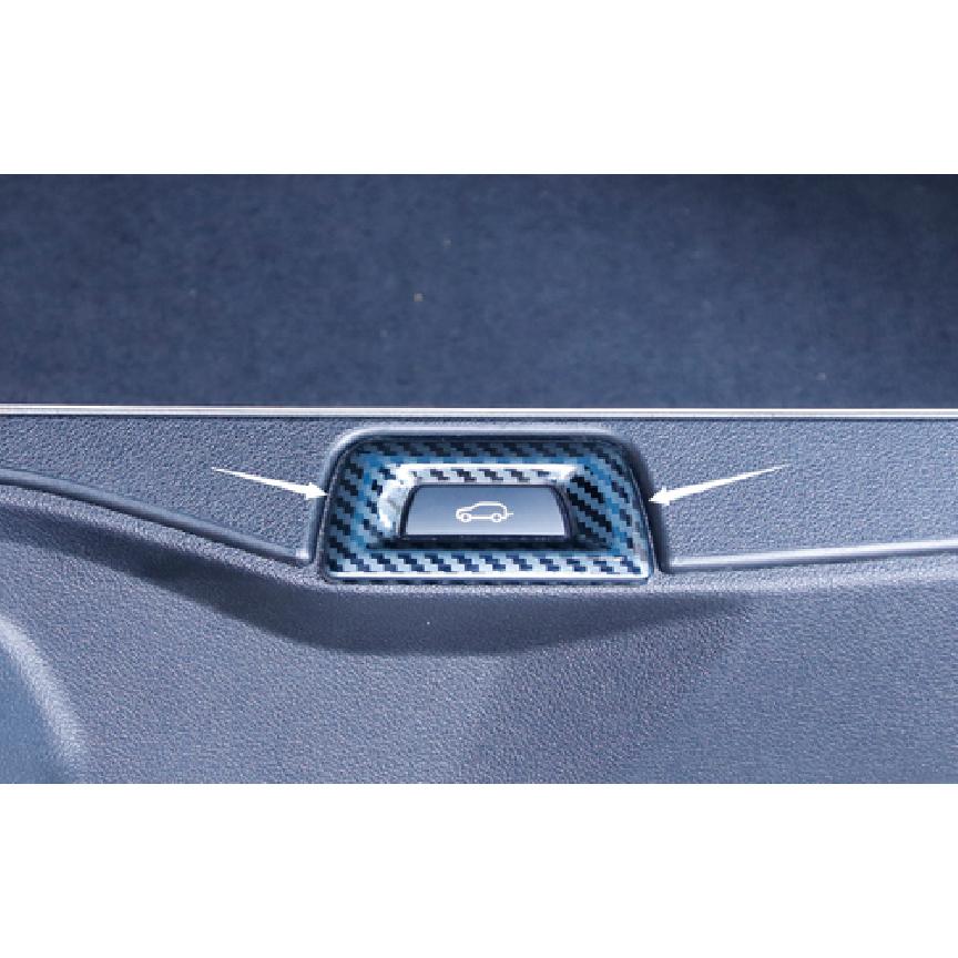 Steel Carbon Fiber Rear Door Tailgate Switch Cover Trim For BMW X5 G05 -