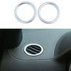 For Benz GLE GLS 16- Car Dashboard Side Outlet Vent Matte Silver Cover Trim