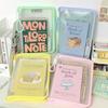 Transparent Zippered Document Storage Bag with Clip Expanded Mesh Zipper Pouch Bags for Storing Teaching Plan, Homework A4
