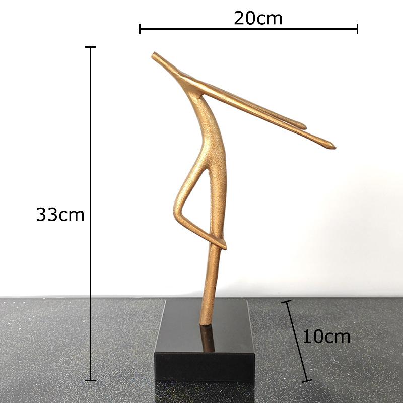 Abstract Dancer Figures Statue Artwork Ornaments Desk Decoration Dancer Metal Sculpture Abstract Crafts Room Aesthetic Decor