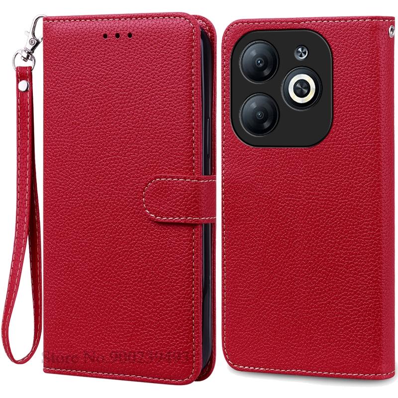 For Infinix Smart 8 / Smart 8 Pro Case Wallet Leather Flip Cover For Infinix Smart 8 Case 8 Plus X6525 X6525D X6525B Phone Cover