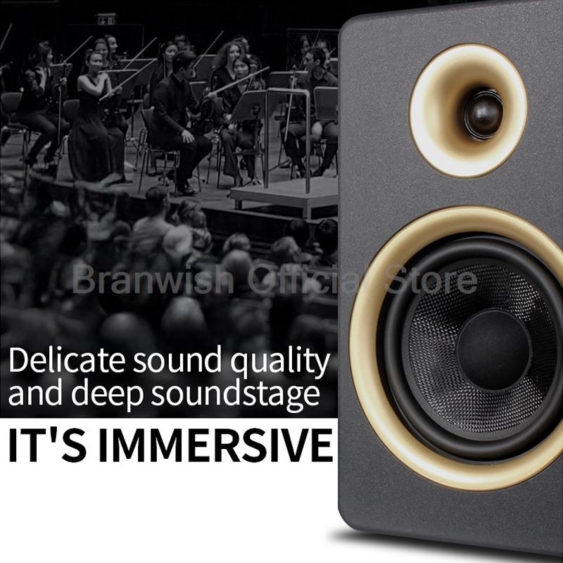 6.5 Inch Bookshelf Surround Passive Speaker Hifi High Fidelity Home Fever Home Theater Speaker Sound Box Desktop Speakers