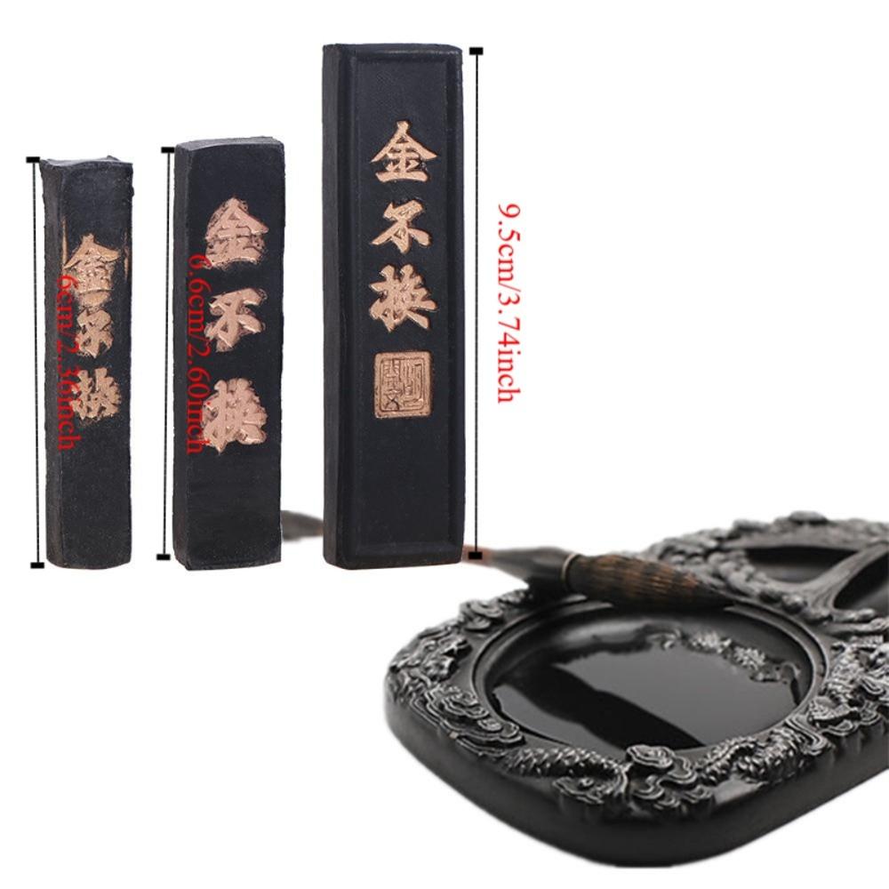 Painting Grinding Ink Block Black Calligraphy Solid Ink Vintage Calligraphy Ink Stick  Student
