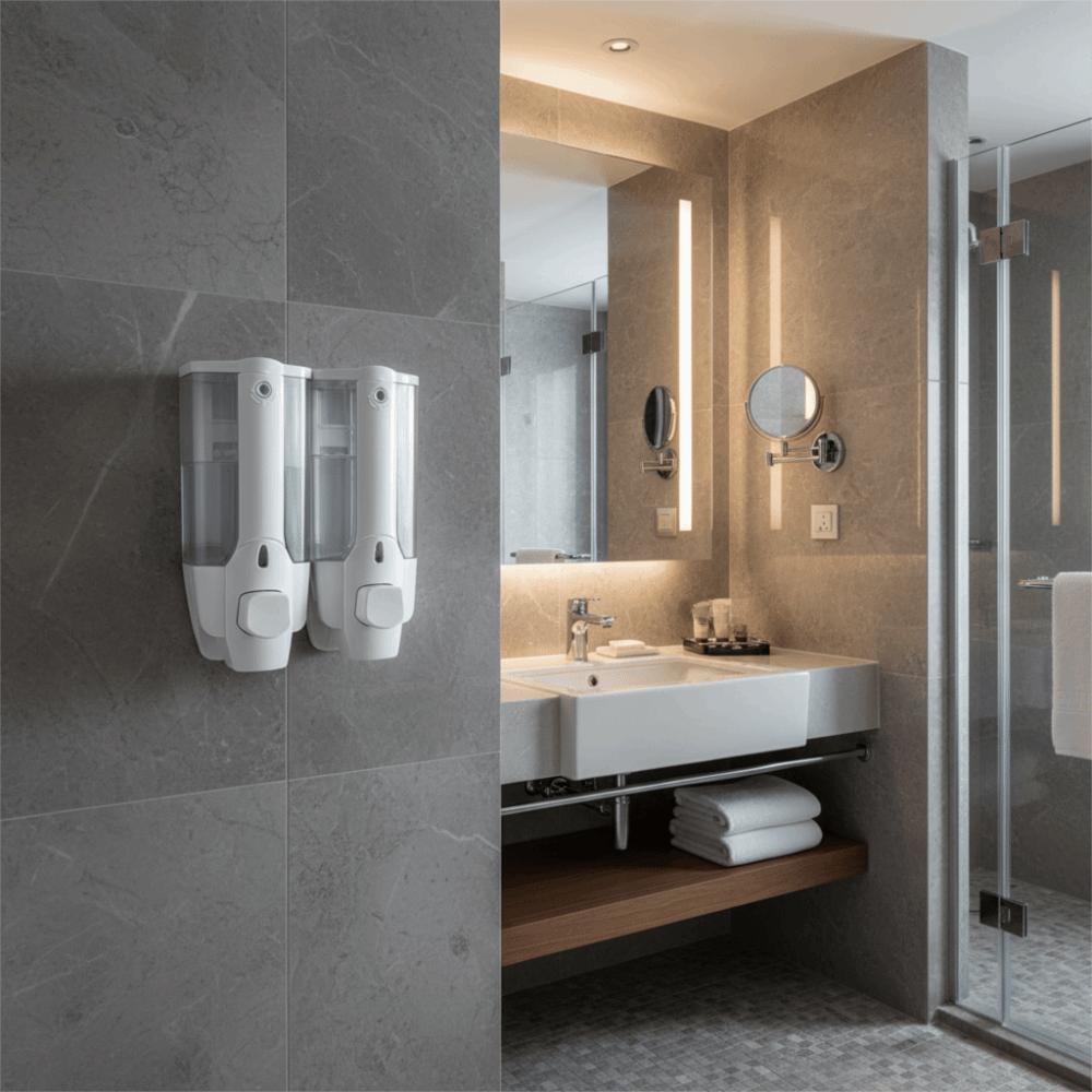 Manual Operation Wall-mounted Liquid Dispenser ABS Shower Dispenser  Toilet