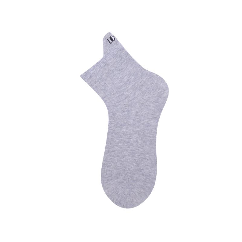 Socks Women's Autumn Lift Ear Mid-calf Socks Simple Embroidery Women's Socks Do Not Fall Off The Heel Anti-odour Sweat Boneless Socks