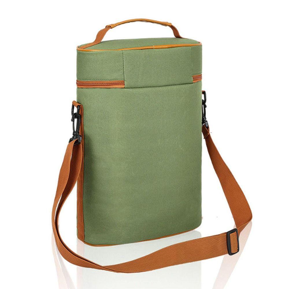 Wear-resistant Wine Tote Bag Two-bottle Camping Organizer Beach Handbag  Beach Activities
