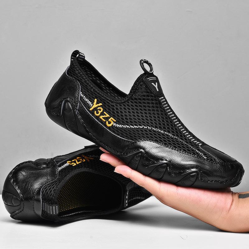 

Mesh shoes men s 2021 summer breathable mesh Korean version of trendy sports and leisure shoes lightweight soft-soled octopus men s shoes tide 41 чорний