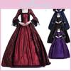 Elegant Renaissance Gothic Womens Victorian Maxi Dress Perfect For Cosplay