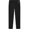Fila Heritage Solid Color Brand Logo Pattern Lace-Up Mid-Rise Straight Leg Casual Pants Men Pants Black F11M448608F-BK