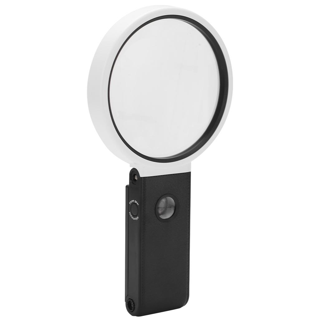 TH?7018?C Magnifying Glass Portable Folding Reading Magnifier with LED Light Scale 3.5X 25X