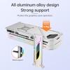 5V 3Pin ARGB Grafikkarten GPU Halter Ständer Verstellbar Teleskopisch Drehbar Grafikkartenhalter Aluminiumlegierung für ATX/MATX/ITX