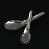 2Pcs Stainless Steel Flat Bottom Spoons Long Handle Smooth Scratch Resistant Dishwasher Safe Rice Soup Spoon Kitchen Tableware