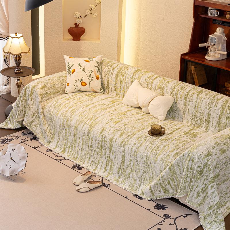 

Новая подушка для дивана 2025 года, универсальная для всех сезонов, противоскользящее и устойчивое к царапинам кошек одеяло-чехол для дивана, легкая роскошь и высококлассное полотенце для дивана с полным покрытием 90*90cm