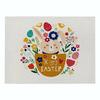 Easter meal mat, cartoon rabbit kitchen insulation coaster, heat-resistant cotton and linen Western style mat home decor