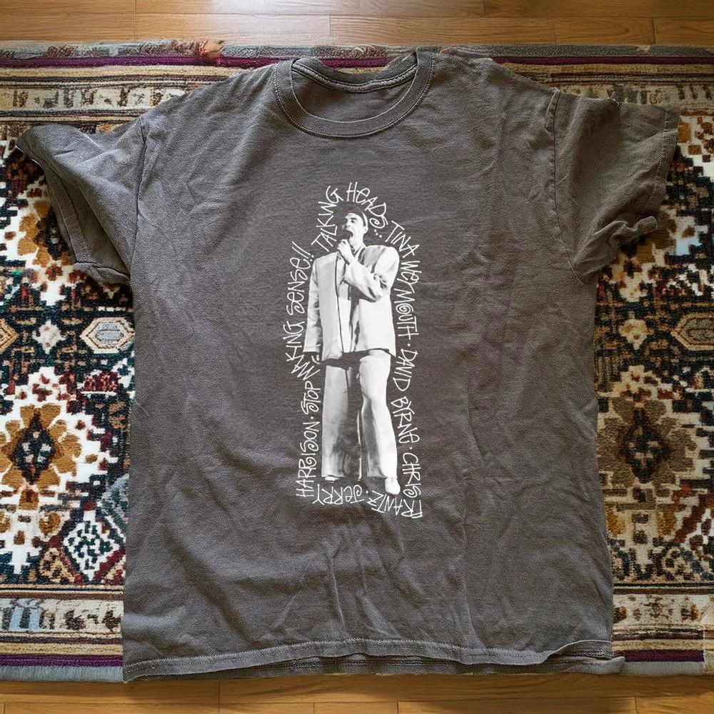 HOT Talking Heads Stop Making Sense Charcoal Cotton Tshirt Unisex T-Shirt L