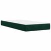 Box Spring Bed with Mattress Dark Green 80 x 200 cm Velvet