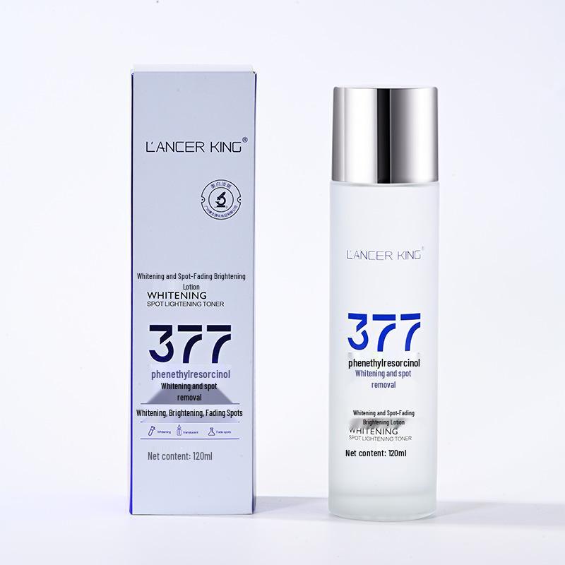 Tonico Sbiancante e Schiarente Macchie 377 con Niacinamide - Rimozione Lentiggini, Tonico Idratante e Nutriente per Donna.