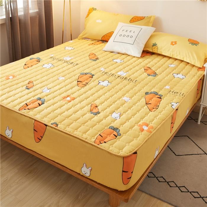New Cartoon Mattress Cover Protector Soft Comfortable Breathable Printing Bedding Mattress Bed Cover Fitted Machine Washable