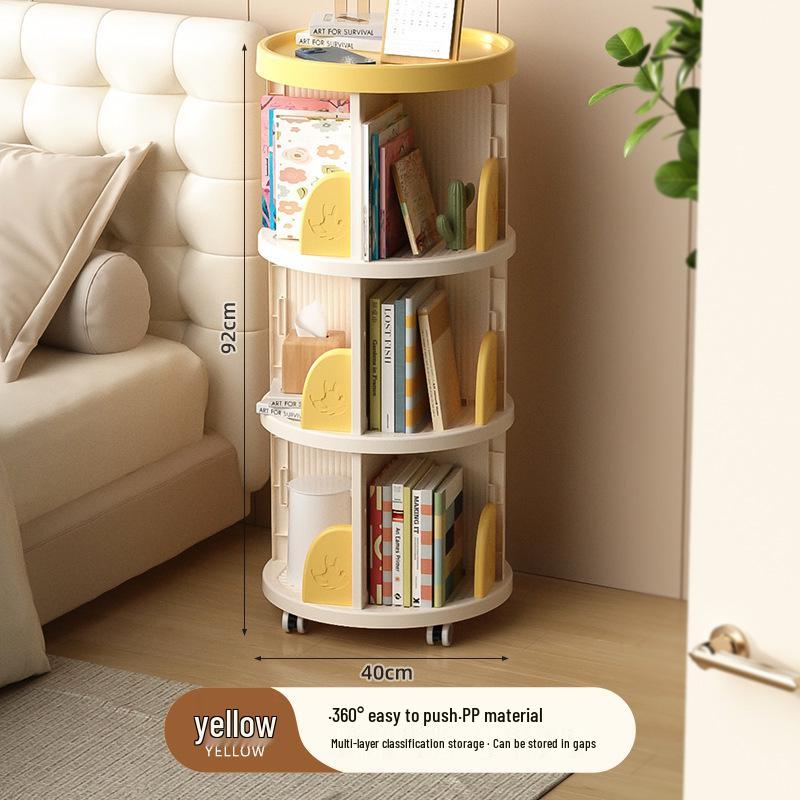 Drehbarer mehrschichtiger Bücherregal: Eckregal & Multifunktionales Kinderbücherregal