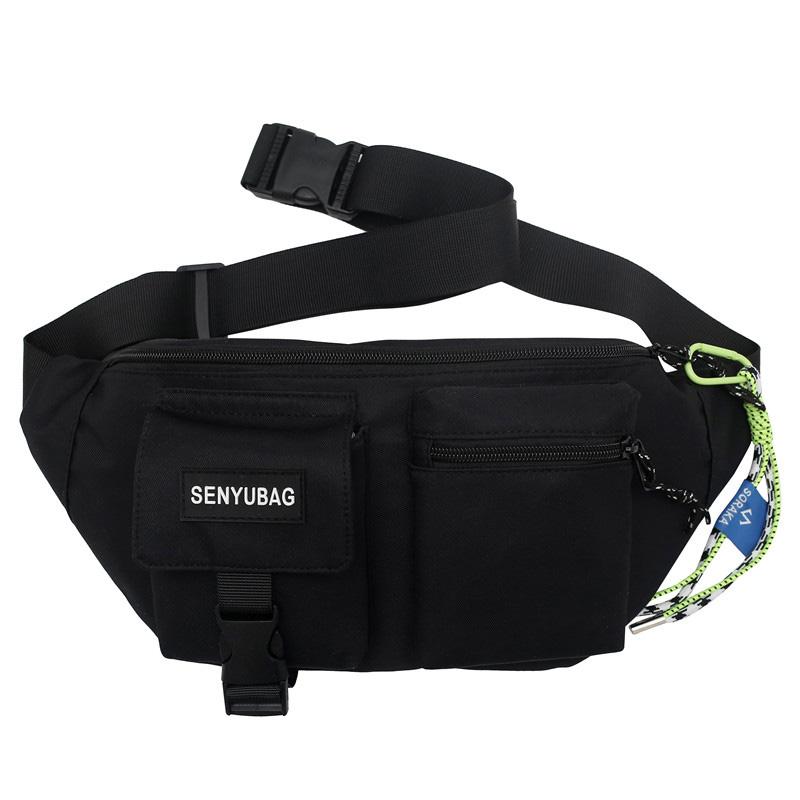 Women Waist Bag Casual Nylon Fanny Packs Banana Bags Street Hip Hop Waist Packs Unisex Chest Pack Travel Shoulder Crossbody Bags