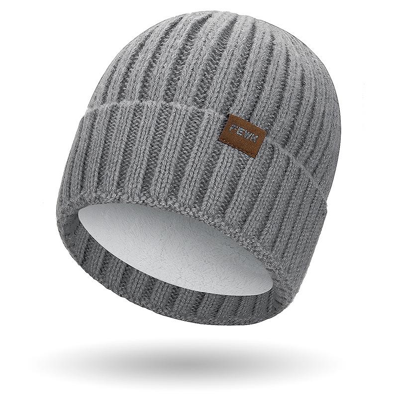 

FEWK Зимний очень длинный шарф и шапка - Унисекс Флисовая подкладка Защита от холода Теплая вязка One Size