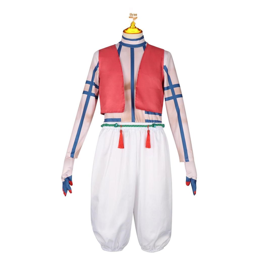 Demon Slayer Akaza Upper Rank Three Cosplay Costume - Full Set with Long Sleeves