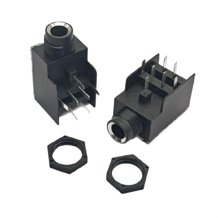 6.35mm 7Pin Female Sound Connectors Two Channel Design For Clear Signal Transfer