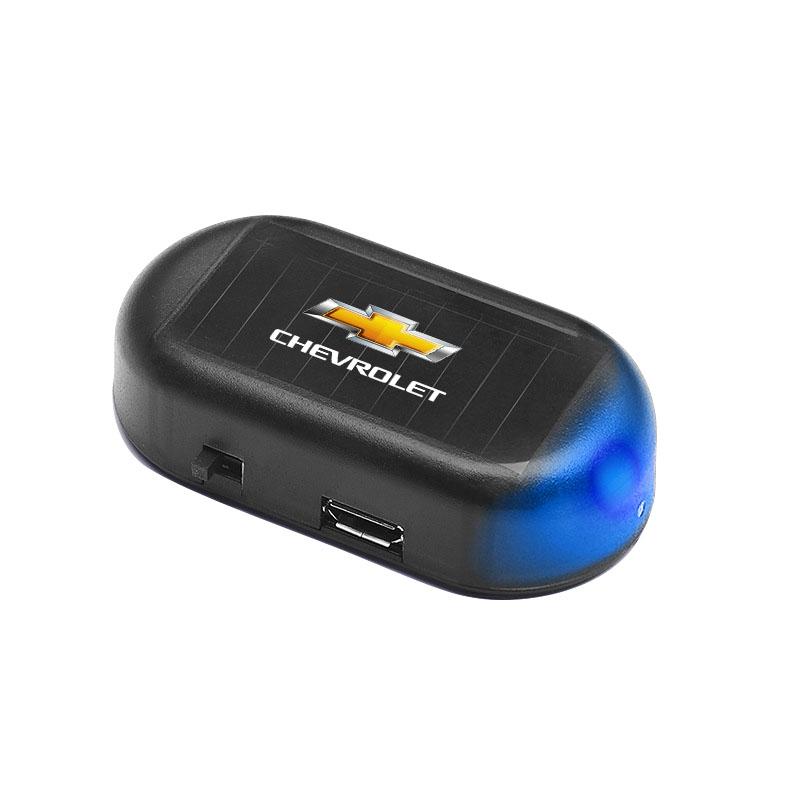 

For Chevrolet Captiva Lacetti Aveo Malibu Trax Camaro 1Pcs Car Solar Powered Wireless Anti-Theft Caution Lamp LED Flashing Light