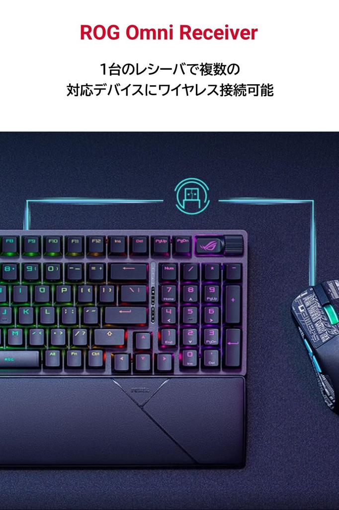 ASUS ROG Strix Scope II 96 Wireless Gaming lubricated ROG NX Snow mechanical keyboard silicone angle Keyboard Tri-mode connection/Streaming