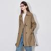 Chuyu Women's Loose-Fit Belted Trench Coat