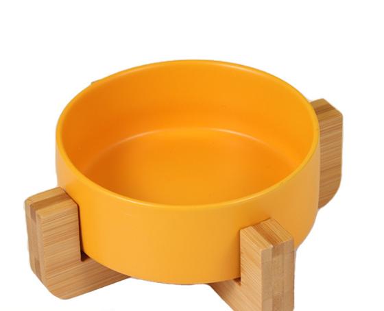 

Керамическая миска для кошек, миска для корма для кошек, противоопрокидывающаяся миска для питьевой воды для кошек, миска для кормления кошек, питьевая вода для домашних животных, миска для собак жёлтый