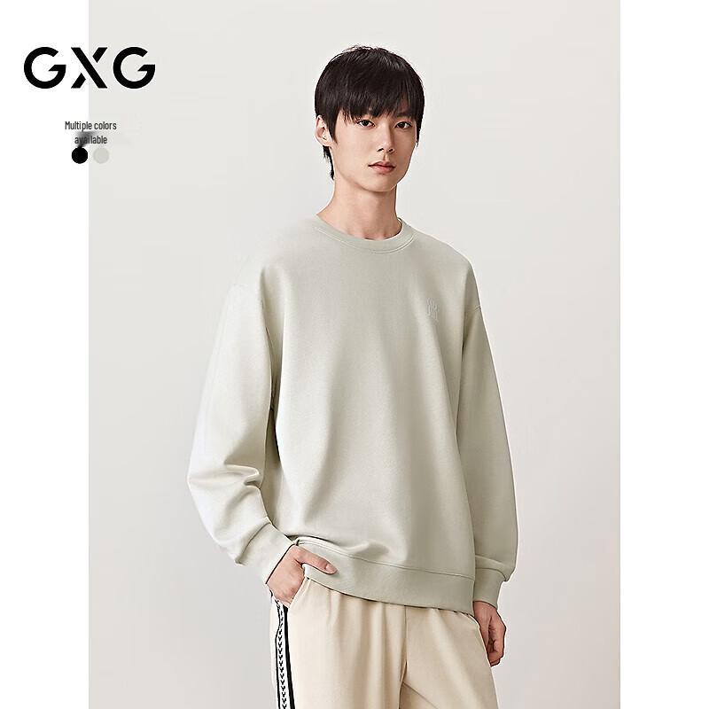 GXG Men's Round Neck Long Sleeve Sweatshirt with Back Graphic