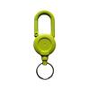 Colorful Anti-Theft Metal Easy-To-Pull Buckle Rope Elastic Keychain Sporty Retractable Key Ring Anti Lost Yoyo Ski Pass Id Card