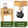 Movable Narrow Kitchen Storage Rack: Multi-Layer, Floor-Standing, Multi-Functional Organizer for Seasonings and Daily Essentials