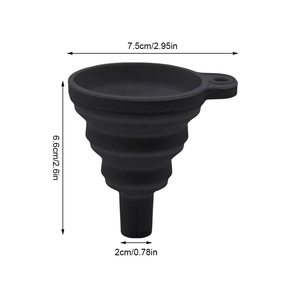 Embudo de motor de coche Universal de silicona embudo para líquidos lavadora cambio de fluido plegable portátil Auto motor aceite gasolina cambio embudo