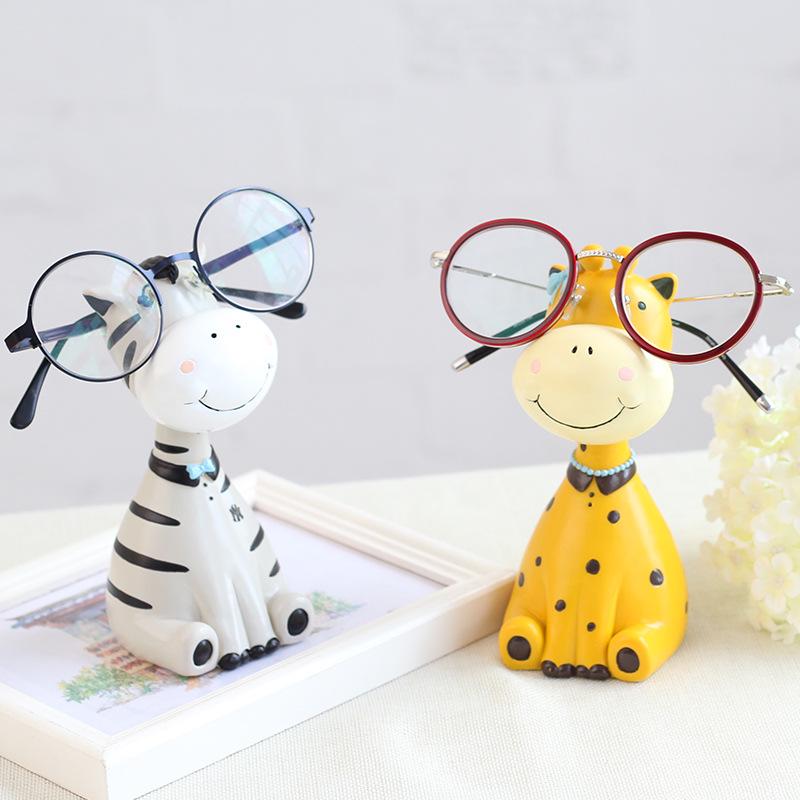 Lovely Giraffe Eye Frame Resin Display Frame Storage Rack Craftsmanship Family Creative Ornaments Decoration Home Decor