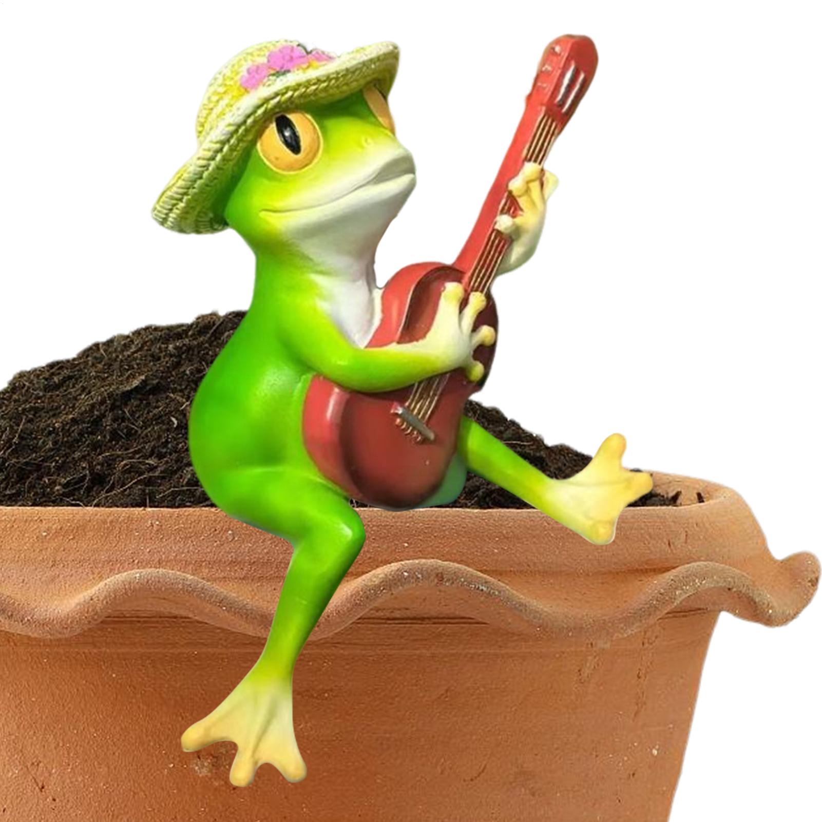 

Flower Pot Frog Figurine Small Rock Frog Resin Decoration Landscape Decoration Decorative Animal Figurine For Backyard Living China Mainland