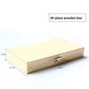 Wooden Specimens Slide Box Metal Buckle 25/50/100pcs Slide Storage Box Case Biology Glass Prepared Microscope Slide Box
