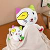 Big Ear Tutu Plush Cat Toy Doll With Pp Cotton Filling For Gift And Collection