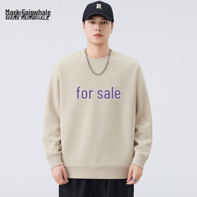 Mark Fairwhale Men's Loose Fit Printed Crew Neck Sweatshirt