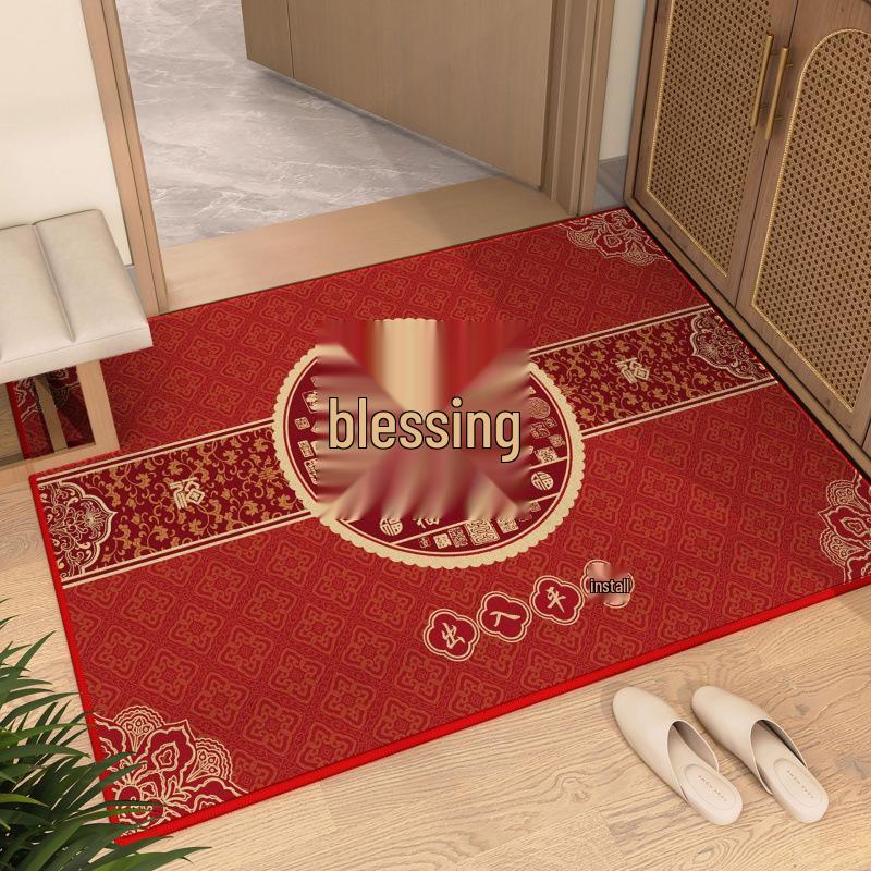 Chinese-Style High-End Anti-Slip Door Mat: Dirt-Resistant Carpet for Home Entrance