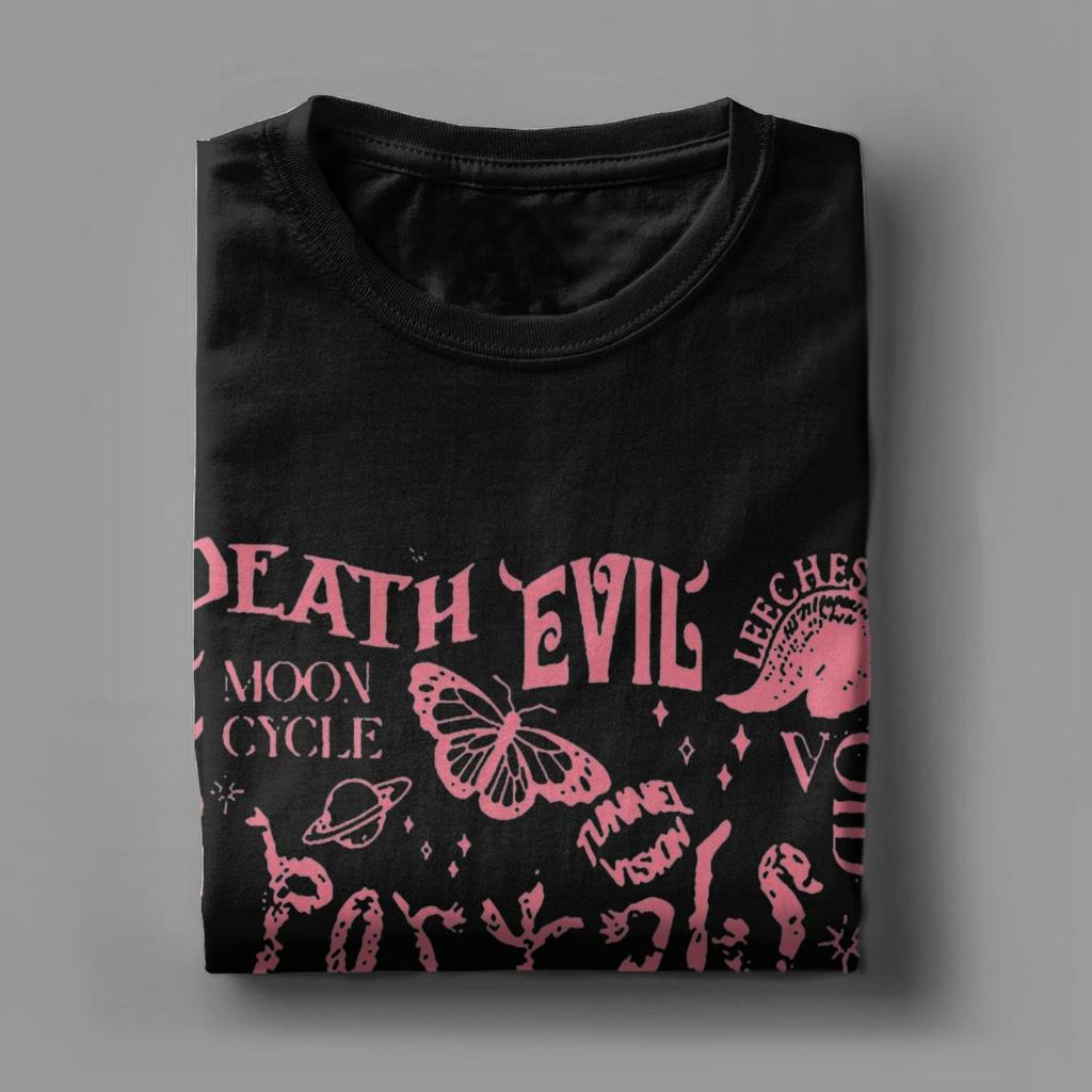 Herren The Evil Moon Cycle Melanie Martinez T-Shirts 100% Baumwolle Kleidung Erstaunliche Kurzarm Rundhals T-Shirts Geschenkidee T-Shirts