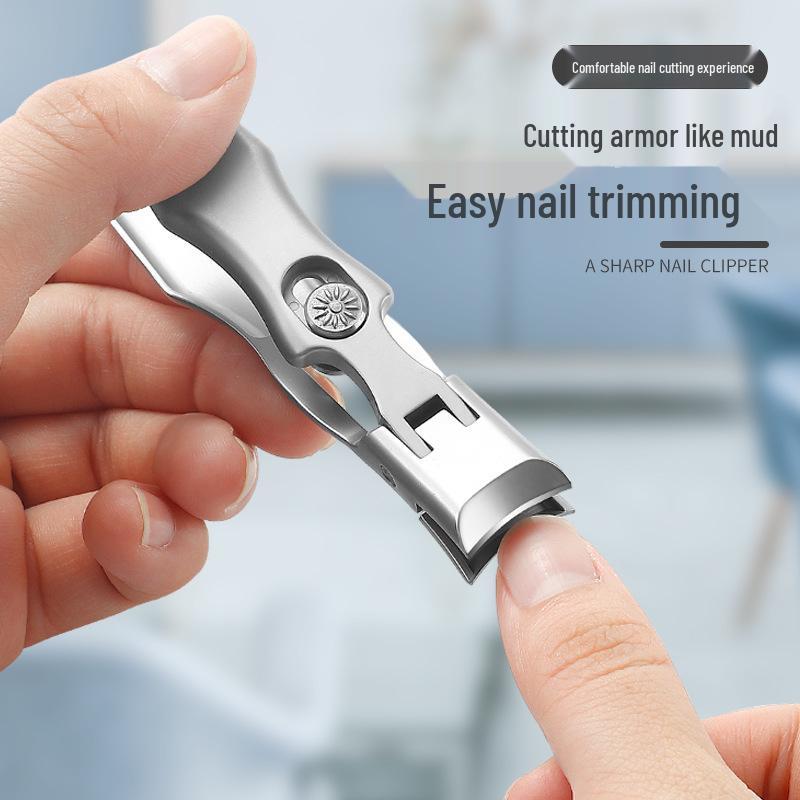 Tagliaunghie Spesso con Apertura Ampia e Acciaio Inossidabile Anti-Schizzo, Set Manicure in Scatola di Latta