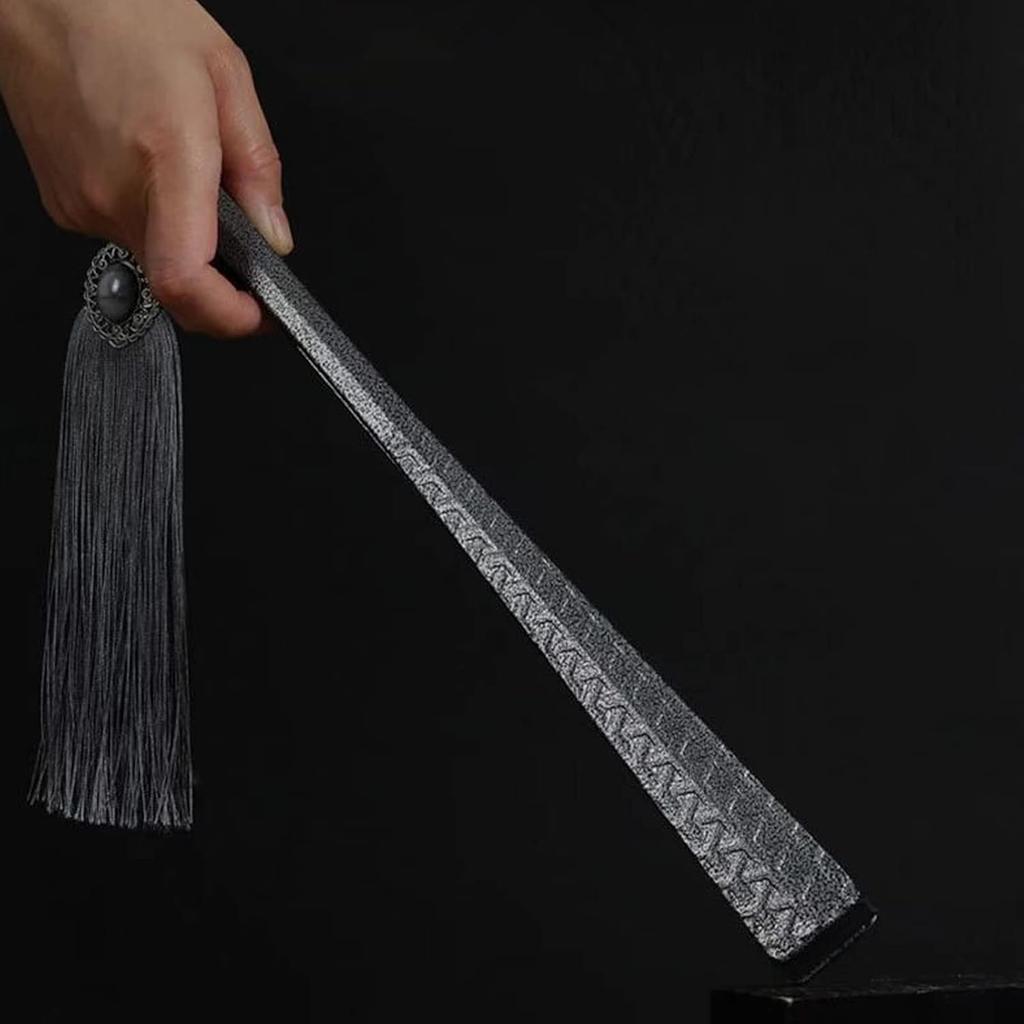 Klassischer Stil 10 Zoll Selbstverteidigung Metall Faltfächer Männlicher Seidenstoff Fächer Wolframstahllegierung Fächer Kung Fu Handfächer Für Performance, Tanz,