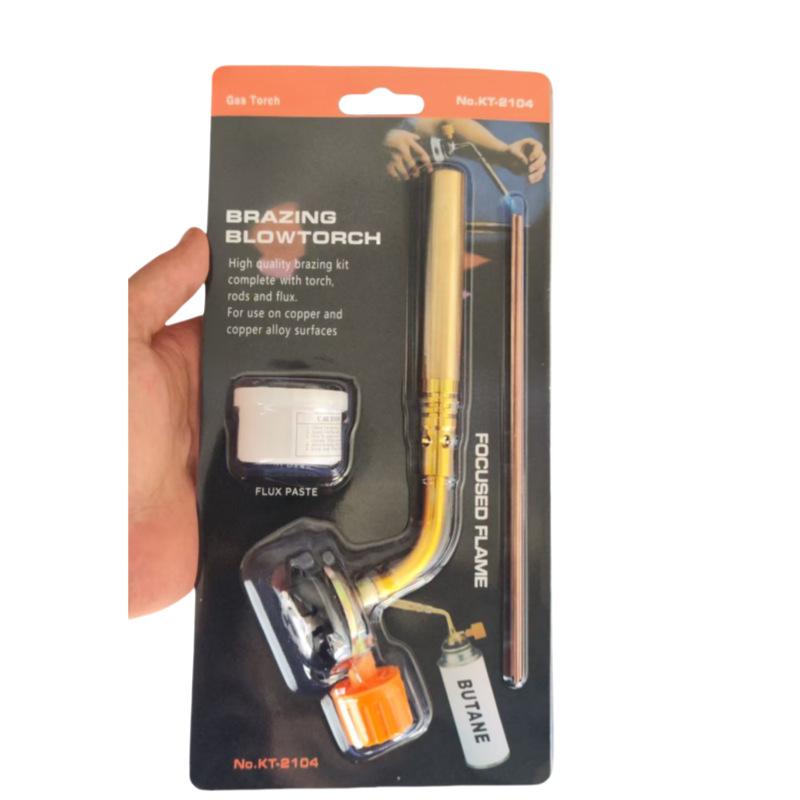 Handheld Gas Torch: Spray Gun for Home & Outdoor BBQ, High-Temp Welding, and Baking Ignition (Model 2104)