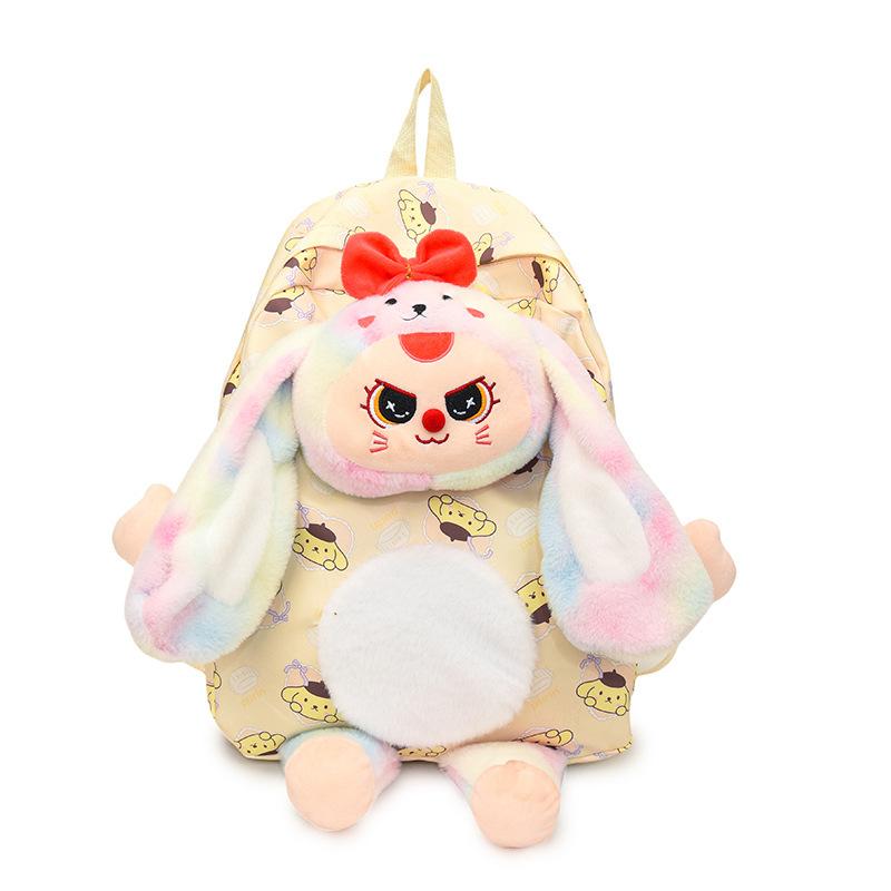 School bag new high-value cartoon cute backpack ins style school bag versatile super cute sweet backpack niche leisure bag