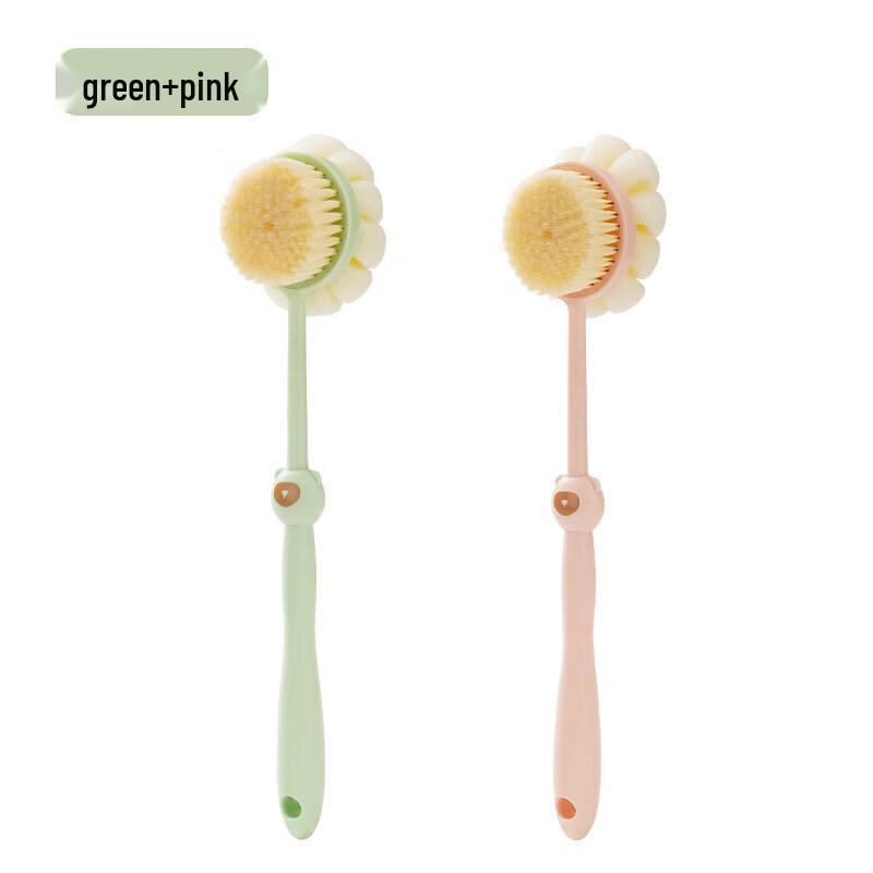 LIEI Long Handle Double-Sided PBT Bath Brush