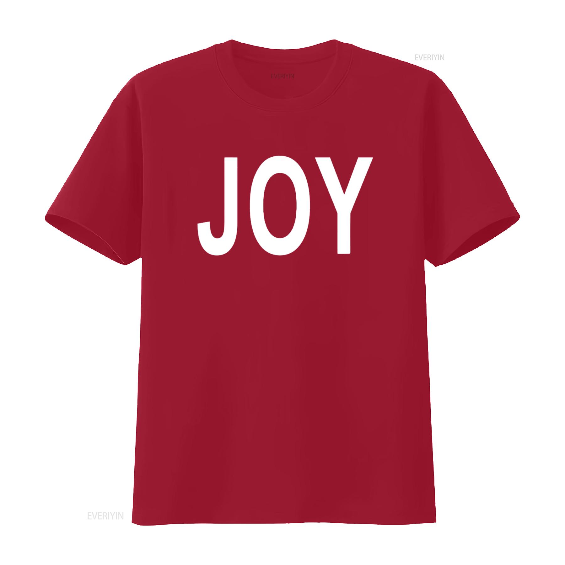 T Shirt That Says Joy vintage Washed Breathable Stylish Versatile Casual Top For Everyday Wear Slightly designer clothes S